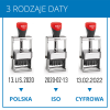 COLOP Expert Line 3960 – Datownik 106×55 mm z poduszką dwukolorową wraz z wykonaniem gumki (grawer laserem)